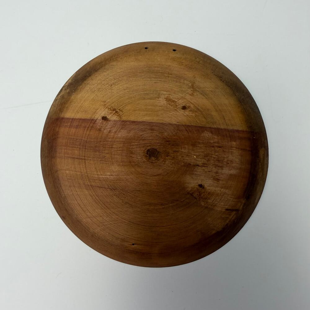 VTG Peruvian Andean Style Inti Sun Mama Quilla Moon Hand Painted Wood Plate 6" - Picture 5 of 6